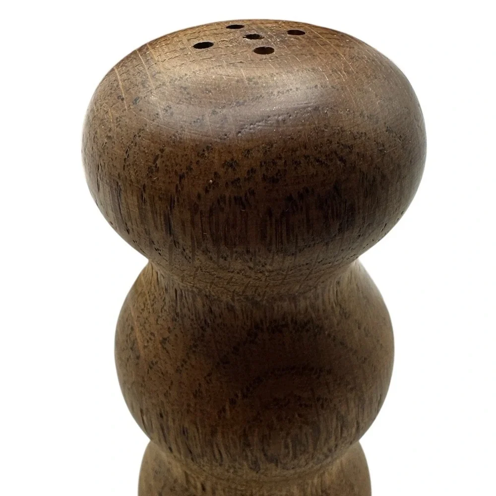 Vintage Oak Wood Salt‎ and Pepper Shaker Set 1980 Wal-Mart Stores Inc NIB
